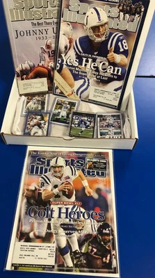 Indianapolis Colts 3 Sports Illustrated más lote de cartas Super Bowl Manning Unitas Foto 1 de 4