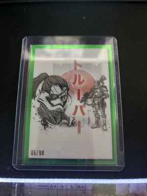 Art of "The Duel" - 2023 Topps Chrome Star Wars Galaxy GV-20 Green Refractor /99 - Image 1 of 4