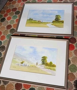 Pair of Ray Witchard (1928 - 2011) Landscape / Equestrian Framed Watercolours - Picture 1 of 8
