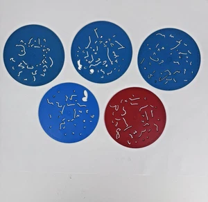 Lot Of 5 Rotadraw 6" Discs VTG Drawing Art Tool - Picture 1 of 12