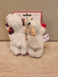 NEW Cat Toys 2 Lamb Chop Plush with Catnip One  - Picture 1 of 3