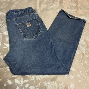 Carhartt FR Jeans Men’s 40x32 Blue Fire Resistant NFPA 2112 Light Wash - Picture 1 of 11