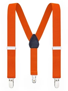 Buyless Fashion Kids Adjustable Suspenders Elastic Solid Color 1 Inch - Y Back - Picture 1 of 266