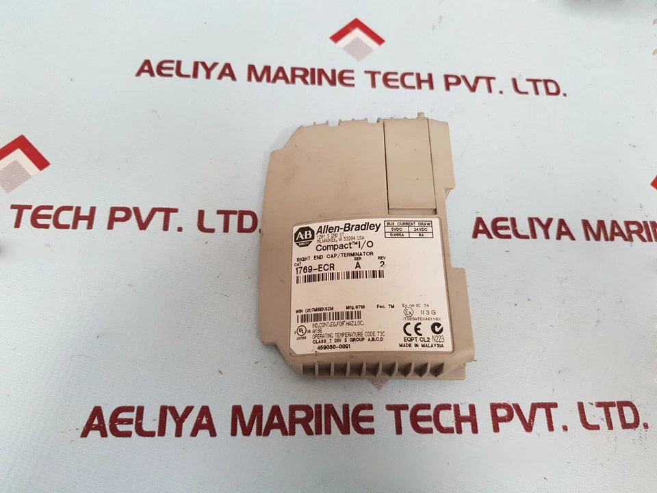 Allen-bradley 1769-ECR Compact I/O Droit Fin Cap / Terminator Foto 1 de 4