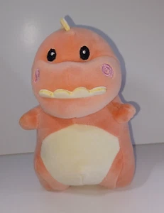 Chikitoe Dinosaurier Stofftier Plüschtier Rassel Spielzeug weich Pfirsich bestickte Augen - Bild 1 von 8
