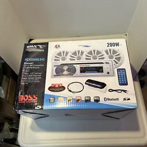 BOSS AUDIO MCK508WB.64S PACKAGE W/ MR508UABW STEREO BLUETOOTH FAST SHIPPING - Picture 1 of 5