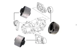 FOR TOYOTA RAV4 2006-20 17 3PC REAR DIFFERENTIAL DIFF BUSH SET - Bild 1 von 1