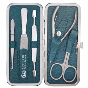 BECKER-MANICURE Tubo de plancha Herencia SOLINGEN Set Combisas Alicates para la piel Estuche de manicura - Imagen 1 de 9