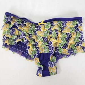 Honeydew Mesh Flowers Rumba Women's Panties NEW S Small 5 Purple Green Yellow - Picture 1 of 4