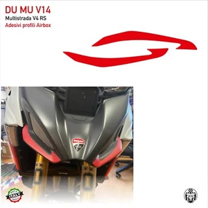 Adesivi Profili Puntale prese Airbox Red Ducati Multistrada V4 RS DU MU V14 - Picture 1 of 1