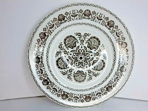 Wood & Sons WELLESLEY Dinner Plate 10 inches brown made in England - Picture 1 of 5