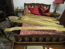 ORIGINAL ANTIQUE 19TH CENTURY FRENCH GILT SHAPED WINDOW BED PELMETS 4 AVAILABLE
