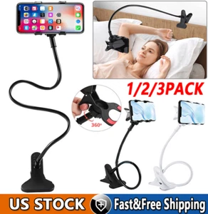 Flexible Lazy Bracket Mobile Phone Stand Holder Car Bed Desk For iPhone Samsung - Picture 1 of 19