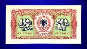 1957 ALBANIA - 10 LEK - GEM UNC - EZSA4 - Picture 1 of 2