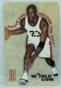 1996-97 Worldcom Phone Card 30 Minutes Michael Jordan White Uniform HOF - Picture 1 of 2