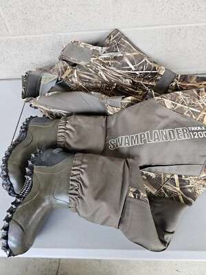Magellan MEN'S Swamplander TRKR-X 1200 Boot Foot Waders - Size 8 -REALTREE MAX-7 - Image 1 of 4