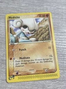 Tarjeta Pokémon Meditite 37/97 EX Dragon 2003 no holográfica casi nueva - Imagen 1 de 2
