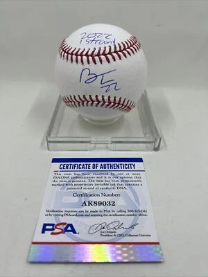 Brooks Lee Signed Rawlings ROMLB Baseball PSA/DNA 2022 1st Round Minnesota Twins - Image 1 of 2