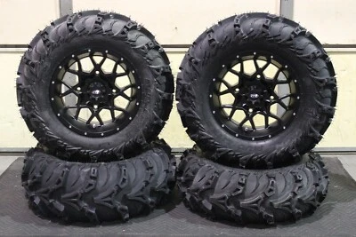 POLARIS GENERAL 1000 27" MUD LITE II & 14" HURRICANE ATV TIRE & WHEEL KIT POL10K - Image 1 of 4