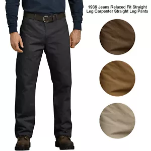 Dickies Men's Jeans Relaxed Fit Straight Leg Carpenter Straight Leg Pants 1939 - Picture 1 of 34