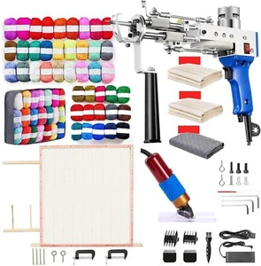 Rug Tufting Gun Starter Kit ,Cut Pile Carpet Weaving Machine Kit with Frame - Picture 1 of 9