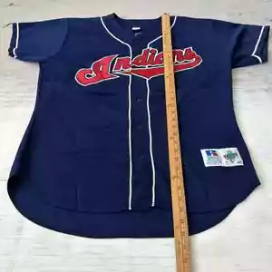 Cleveland Indians Russell Athletic Authentic Omar Vizquel jersey 48 Late 90's - Picture 1 of 10