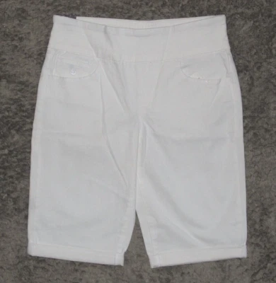 Новый с Ярлыками Gloria Vanderbilt Amanda классический подъем тянуть на Бермуды не белый размер 4 - Изображение 1 из 4