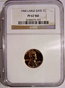 Centavo conmemorativo 1960 gran fecha-NGC PF 67 RD - Imagen 1 de 3