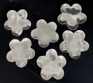 Set of 6 Polished Aluminum 5" Flower Plates or Candle Plates by Pottery Barn - Picture 1 of 10