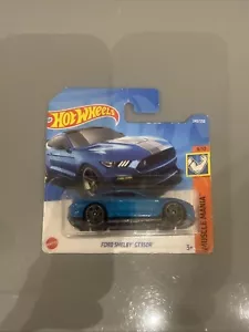 Hot Wheels 2017 Ford Mustang Shelby GT350R Blue Muscle Mania 9/10 - Picture 1 of 1