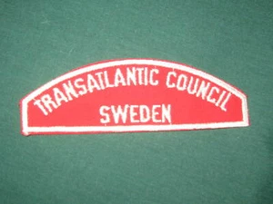 Transatlantic Council Sweden Red & White Full Strip   RW - Picture 1 of 1