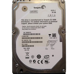 Seagate ST980817SM 9DH132-750 3.AAB (5RR0) WU China 80gb 2.5" Sata HDD 07/2008 - Picture 1 of 1