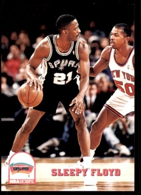 1993-94 NBA Hoops Sleepy Floyd Basketball Cards #404 - Image 1 of 2