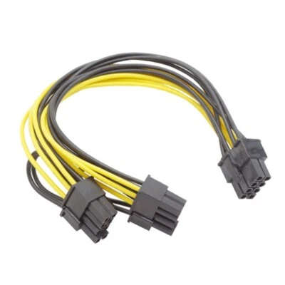 GPU 8PIN zu Dual 8PIN (6+2P) PCI-E Netzteilkabel Adapter Kabel Splitter Kabel - Bild 1 von 4