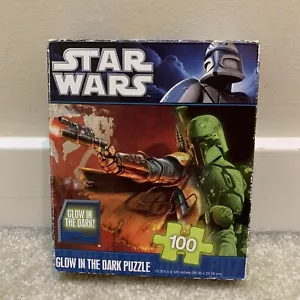 Rompecabezas Star Wars Boba Fett Brilla en la Oscuridad 100 piezas Completo - Imagen 1 de 10