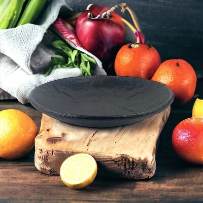 RAK Porcelain UAE Roks Black Round Deep Coupe Plate RKDP26 New Sample 10.25" - Image 1 of 4