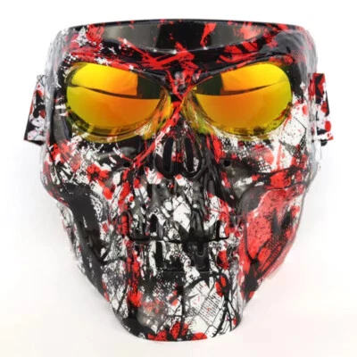 Skull Goggles Full Face Shield Mask for Cosplay Party CS Game Helmet - Image 1 of 4