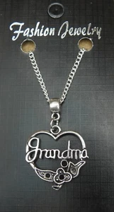Collar Colgante Abuela 18" o 24" Pulgadas Cadena Nan Abuela Abuela Dije - Imagen 1 de 5