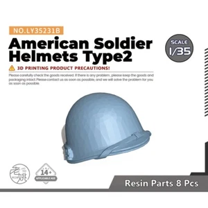 SSMODEL 231B 1/35 Model Upgrade Parts American Soldier Helmets Type2 - Picture 1 of 3