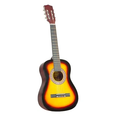 Karrera 34 Inch Half-size Acoustic Wood Children Guitar, Sunburst with Carry Bag - image 1 of 4