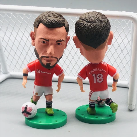Bruno Fernandes Manchester United #18 Soccer Football Action Figure 2 in 6.5 cm Cover