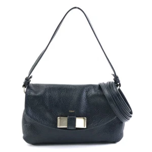 Echte Chloe Schultertasche schwarz Leder - h30614k - Bild 1 von 17