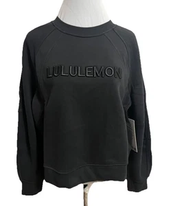 NEU Lululemon Gr. S/M Scuba Oversized Sweatshirt Pullover Wortmarke - Schwarz - Bild 1 von 10