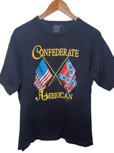 Camiseta De Colección Años 90 Para Hombre Grande Confederada Americana Gráfica Hecha en EE. UU. - Imagen 1 de 7