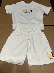 Kith Kids Short Sleeve Sweat Suit Set Top Size 4T Bottom Size 3T PREOWNED - Picture 1 of 22