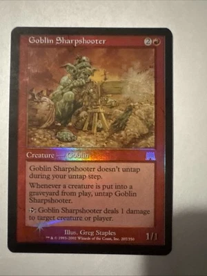 Goblin Sharpshooter Onslaught NM Foil Holo MTG - Image 1 of 4