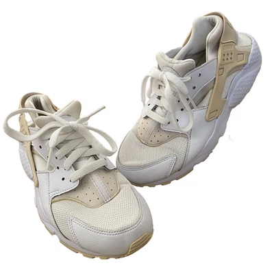 Nike Air Huarache Run Blanco Platino Puro Niño Pequeño Talla 6.5Y Con Cordones #654275-110 Foto 1 de 4