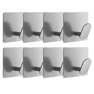 8pz Ganci Asciugamani per Bagno Adesivi Ganci da Parete per Appendere Accappatoio Cappotto2115 - Foto 1 di 6