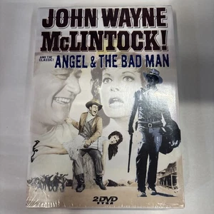McLintock! Angel & the Bad Man (DVD, 2004) 2 Classic John Wayne Films New Sealed - Imagen 1 de 2