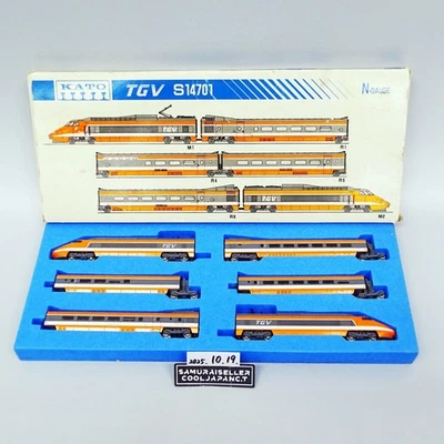 KATO French Railroad TGV S14701 N Scale Bullet Train Japan Used - Image 1 of 4